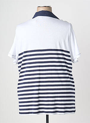 Polo coupe droite manches courtes blanc JUMFIL femme