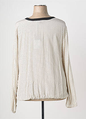 Top imprimé fantaisie manches longues beige SAINT HILAIRE femme