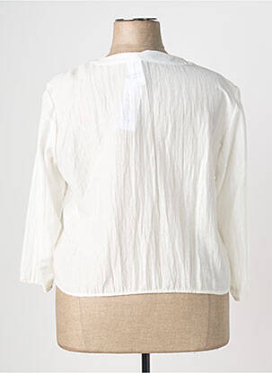 Veste casual col rond blanc QUATTRO femme