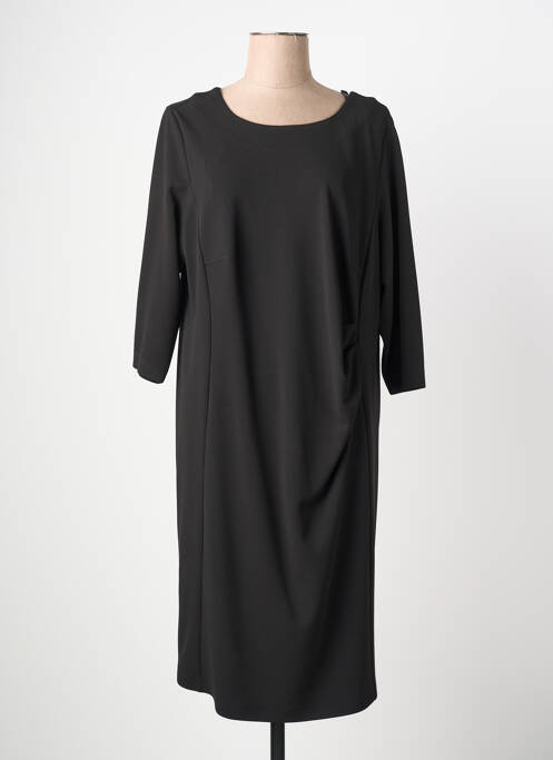 Robe mi-longue manches 3/4 manches 3/4 noir JUMFIL femme