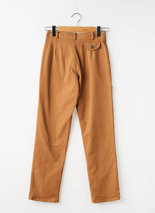 Pantalon chino tissage popeline taille ajustable marron PROSTYLE fille