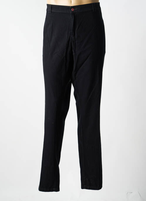 Pantalon chino tissage popeline taille normale noir BRUNO SAINT HILAIRE homme