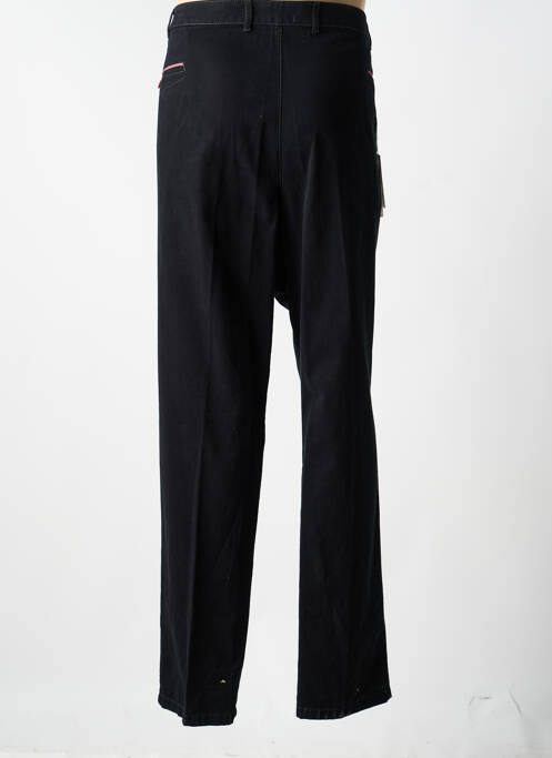 Pantalon chino tissage popeline taille normale noir BRUNO SAINT HILAIRE homme
