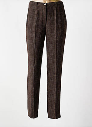 Pantalon slim taille haute taille haute marron JUMFIL femme