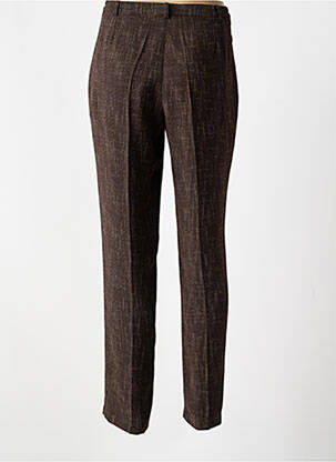 Pantalon slim taille haute taille haute marron JUMFIL femme