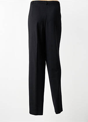 Pantalon droit fermeture zippée sous rabat boutonné noir CHRISTIAN MARRY femme