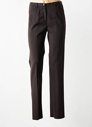 Pantalon slim stretch taille normale marron JUMFIL femme
