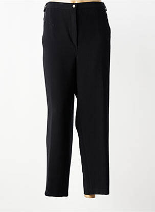 Pantalon droit taille élastique noir JUMFIL femme