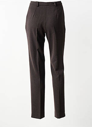 Pantalon slim taille haute taille haute marron JUMFIL femme