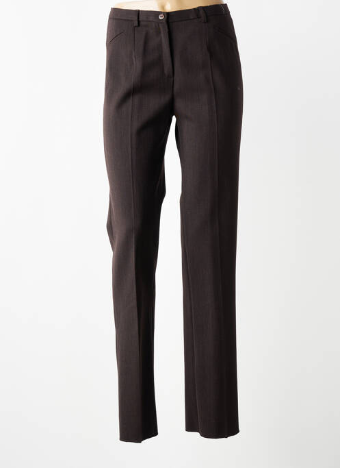 Pantalon slim stretch taille normale marron JUMFIL femme