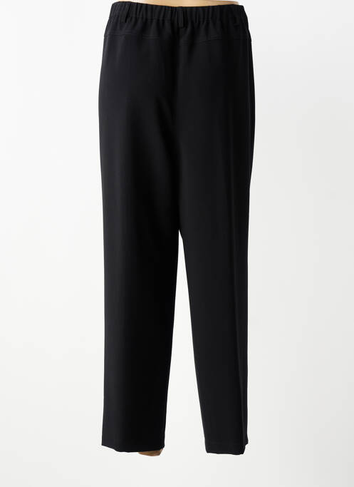 Pantalon droit fermeture zippée sous rabat boutonné noir JUMFIL femme