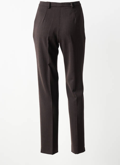 Pantalon slim poches taille haute marron JUMFIL femme