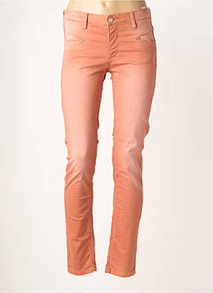 Jeans coupe slim stretch taille normale orange CARLA KOPS femme