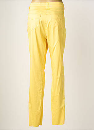 Pantalon slim tissage popeline taille normale jaune JUMFIL femme
