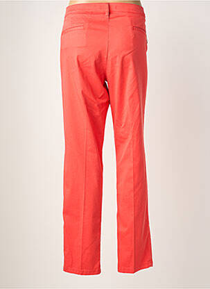 Pantalon chino tissage popeline taille normale rouge BRUNO SAINT HILAIRE femme