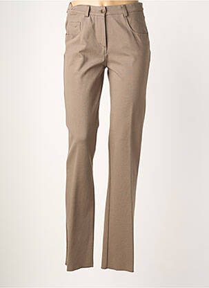 Pantalon slim stretch taille normale marron JUMFIL femme