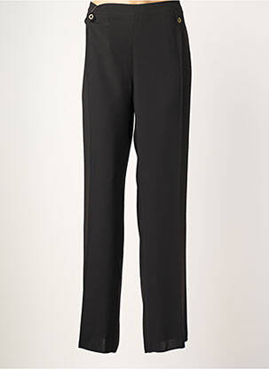 Pantalon droit taille élastique taille normale noir JUMFIL femme
