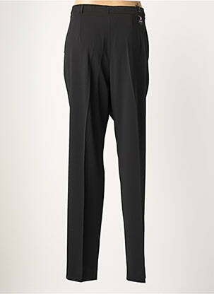 Pantalon droit tissage crêpe taille normale noir BRUNO SAINT HILAIRE femme