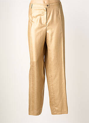 Pantalon droit taille élastique taille basse or JUMFIL femme