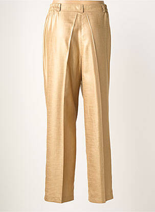Pantalon droit taille élastique taille basse or JUMFIL femme