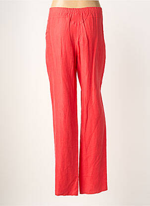 Pantalon droit taille élastique taille normale rouge JUMFIL femme