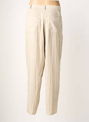 Pantalon droit taille élastique taille normale beige JUMFIL femme