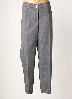 Pantalon chino fermeture zippée sous rabat boutonné taille normale gris FRED SABATIER femme
