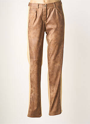 Pantalon slim taille normale taille normale marron JUMFIL femme