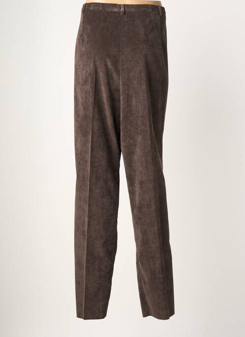 Pantalon droit stretch taille normale marron CHRISTIAN MARRY femme