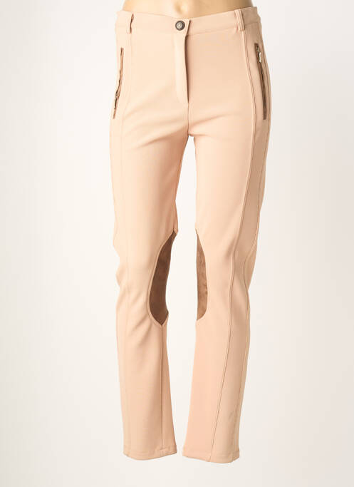 Pantalon slim stretch taille normale beige JUMFIL femme