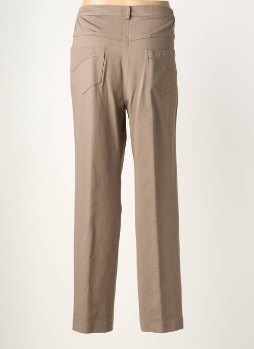 Pantalon droit stretch taille normale marron JUMFIL femme
