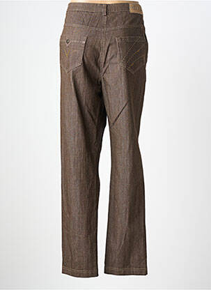 Pantalon droit stretch taille normale marron JUMFIL femme