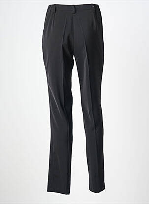 Pantalon droit tissage popeline taille normale noir JUMFIL femme
