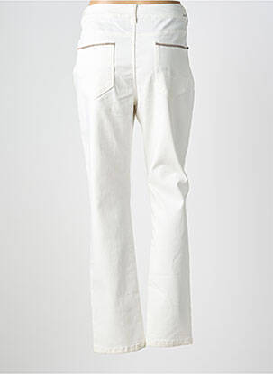 Pantalon droit stretch taille normale blanc DIANE LAURY femme