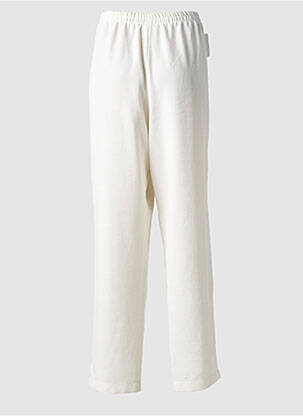 Pantalon droit tissage crêpe taille normale blanc JUMFIL femme
