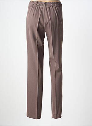 Pantalon droit stretch taille normale marron JUMFIL femme