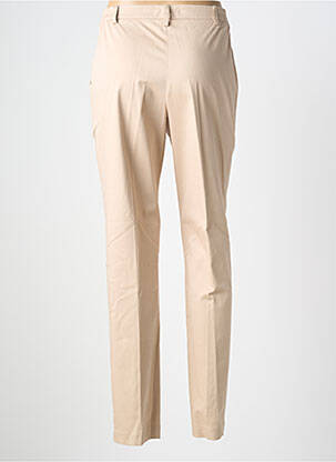 Pantalon slim tissage popeline taille normale beige JUMFIL femme