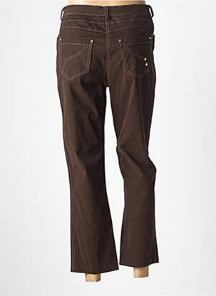 Pantalon 7/8 stretch taille normale marron JUMFIL femme