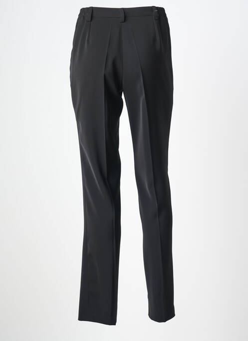 Pantalon droit tissage popeline taille normale noir JUMFIL femme