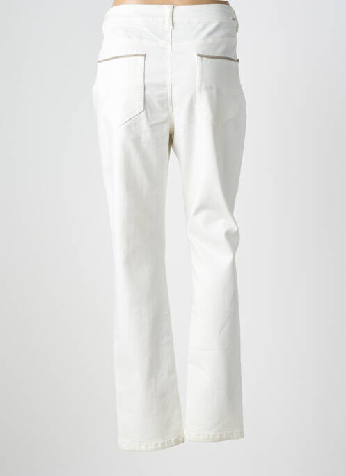 Pantalon droit stretch taille normale blanc DIANE LAURY femme
