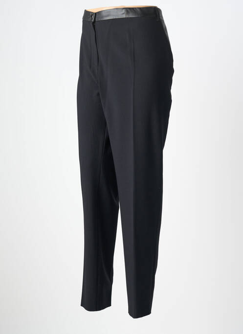 Pantalon droit tissage crêpe taille normale noir JUMFIL femme