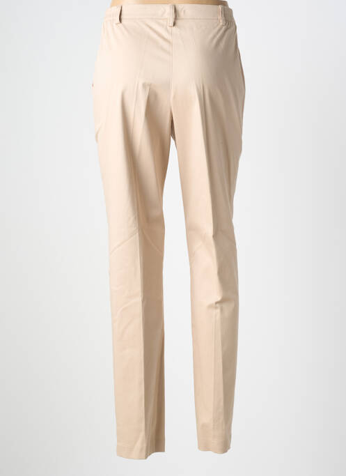 Pantalon slim tissage popeline taille normale beige JUMFIL femme