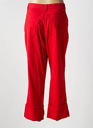 Pantacourt coupe droite taille normale rouge JUMFIL femme