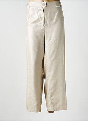 Pantalon 7/8 taille élastique taille normale beige JUMFIL femme