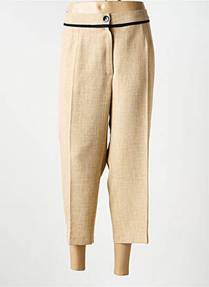 Pantacourt coupe droite taille normale beige JUMFIL femme