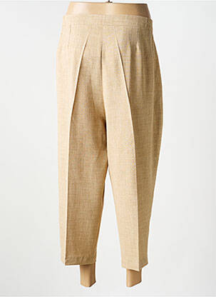 Pantacourt coupe droite taille normale beige JUMFIL femme