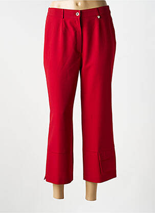 Pantacourt taille haute taille haute rouge JUMFIL femme