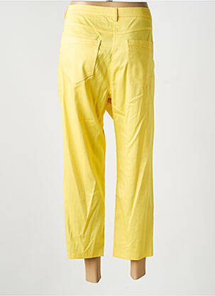 Pantalon 7/8 taille à pinces taille normale jaune JUMFIL femme