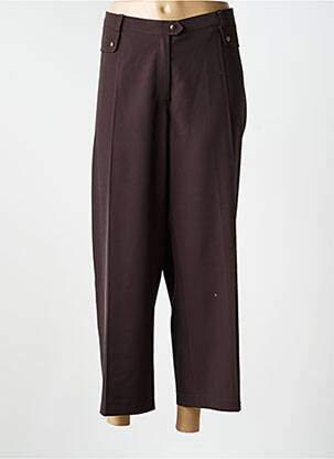 Pantalon 7/8 taille élastique taille normale marron JUMFIL femme
