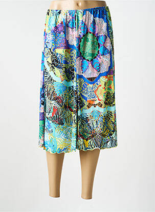 Jupe mi-longue taille normale bleu JUMFIL femme